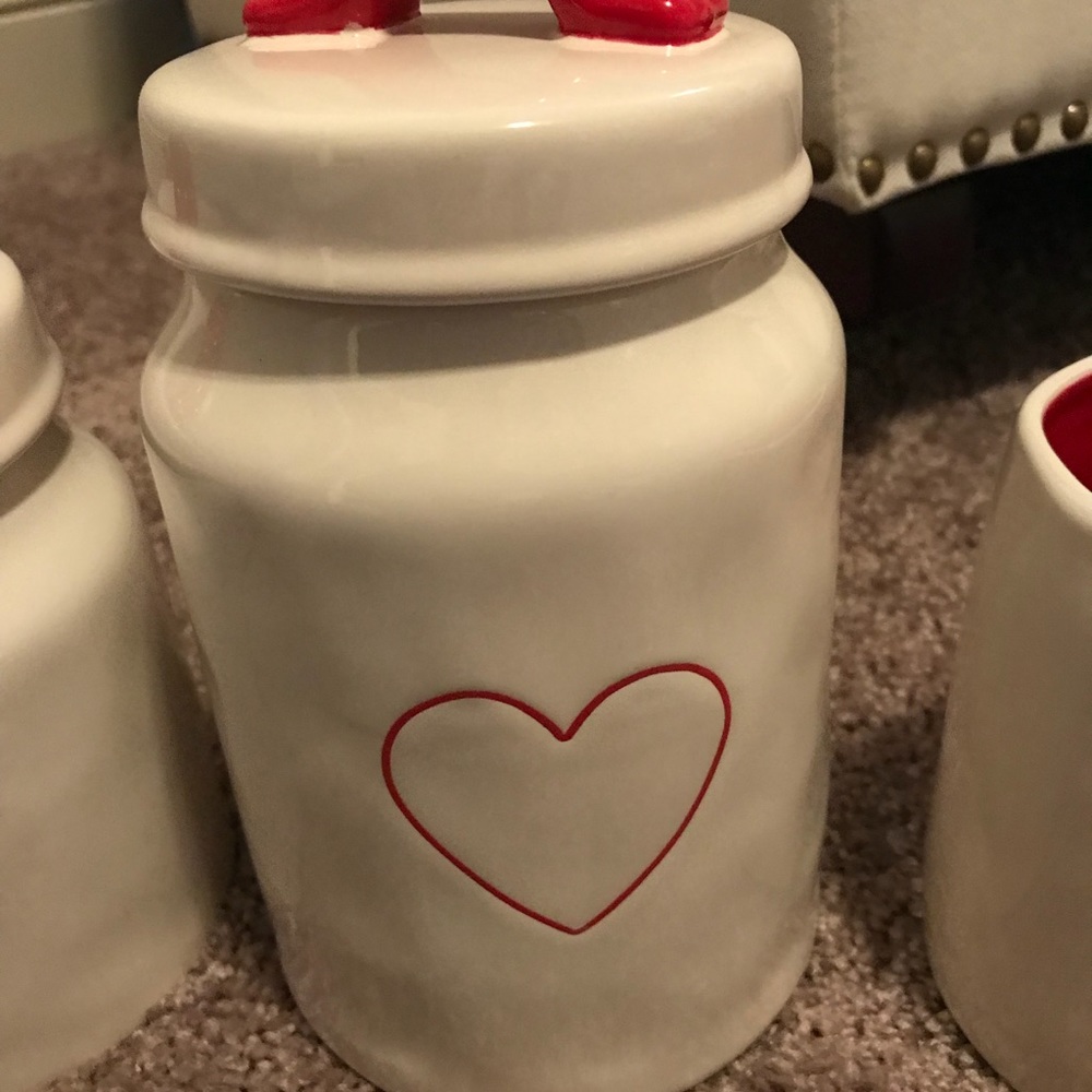 Rae Dunn valentines canister RESERVED